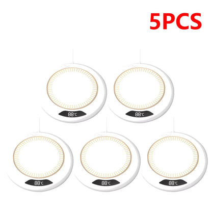 Upgrade Your Beverage Experience with the 20W USB Coffee Mug Warmer - 3 Adjustable Temperatures for Perfectly Heated Drinks!